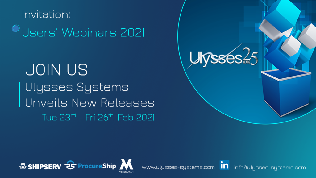 Join our 2021 Users’ Webinars