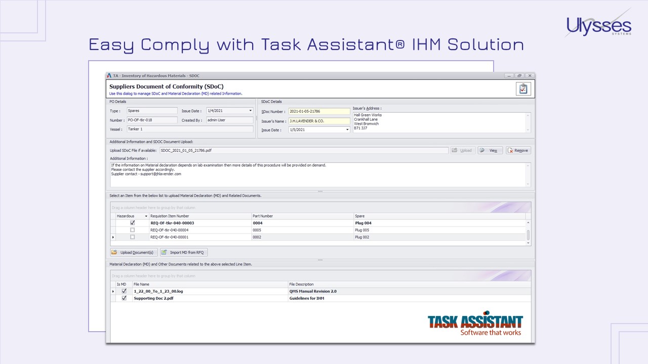Task Assistant® IHM