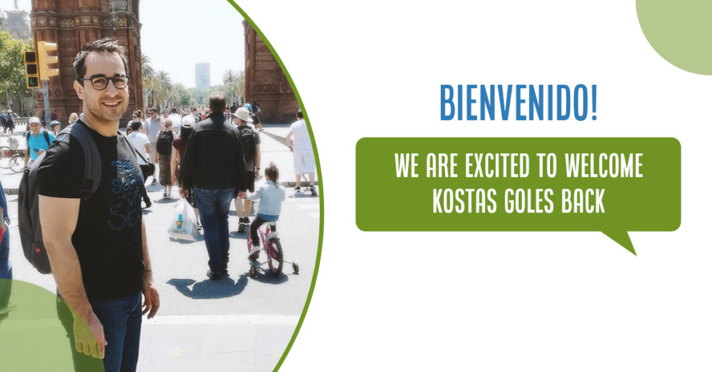 BIENVENIDO! WE ARE EXCITED TO WELCOME KOSTAS GOLES BACK!