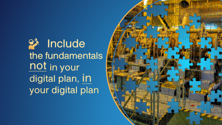Include the fundementals in your digital plan